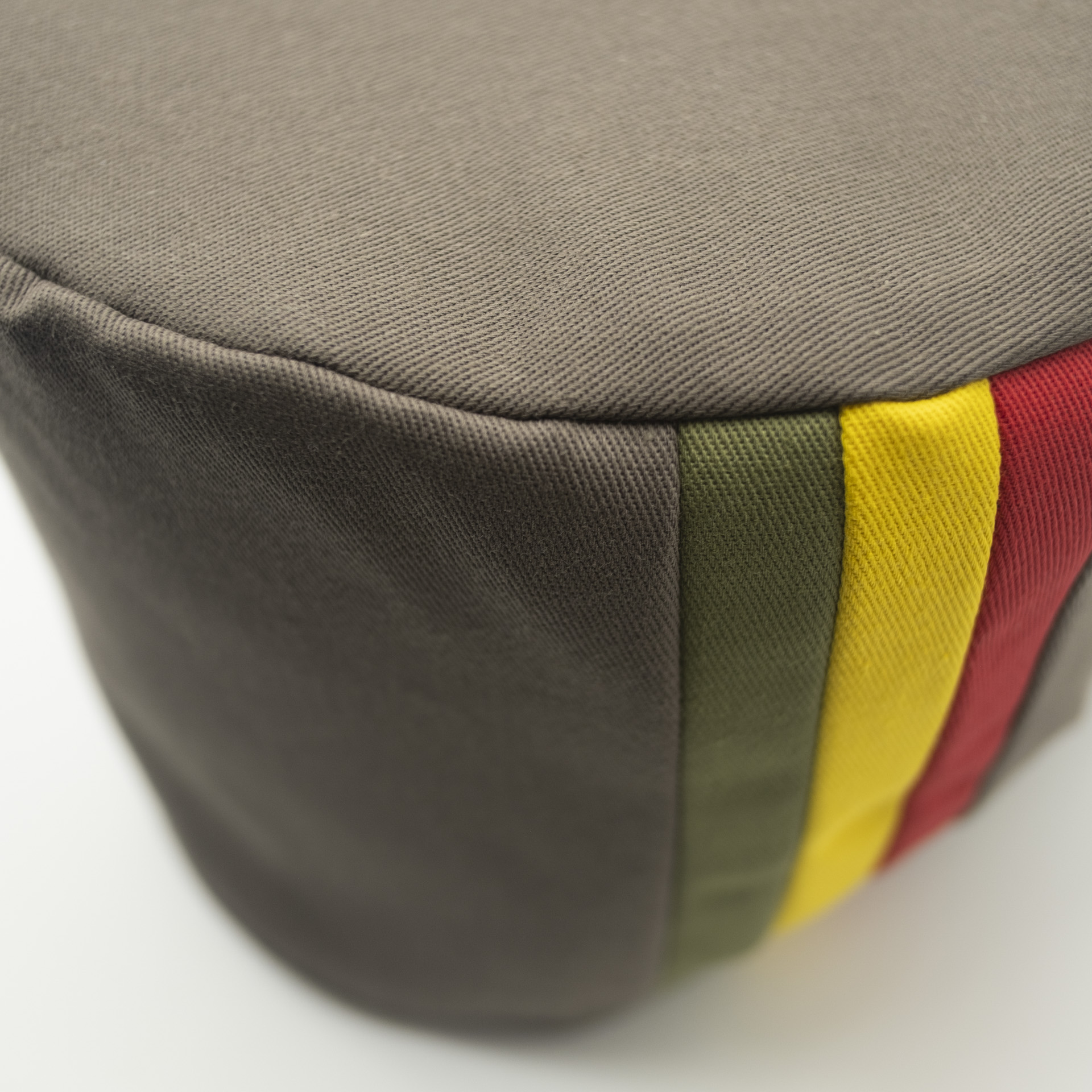 Brown Rasta crown with red gold and green stripes for dreadlocks