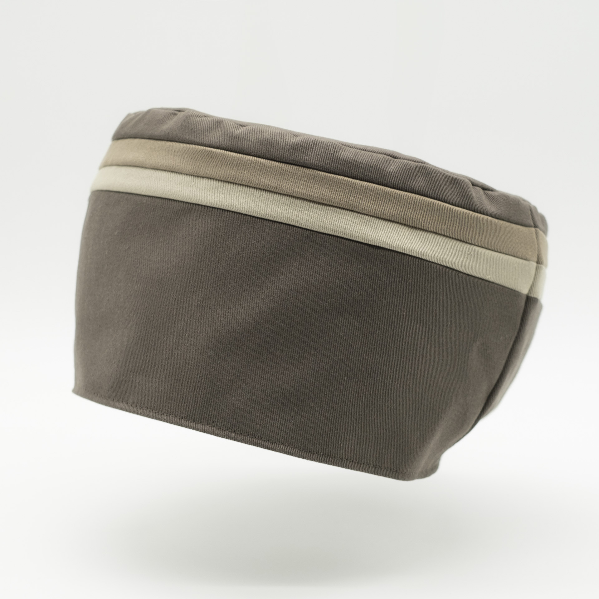 Vintage Rasta hat brown with beige stripes for dread