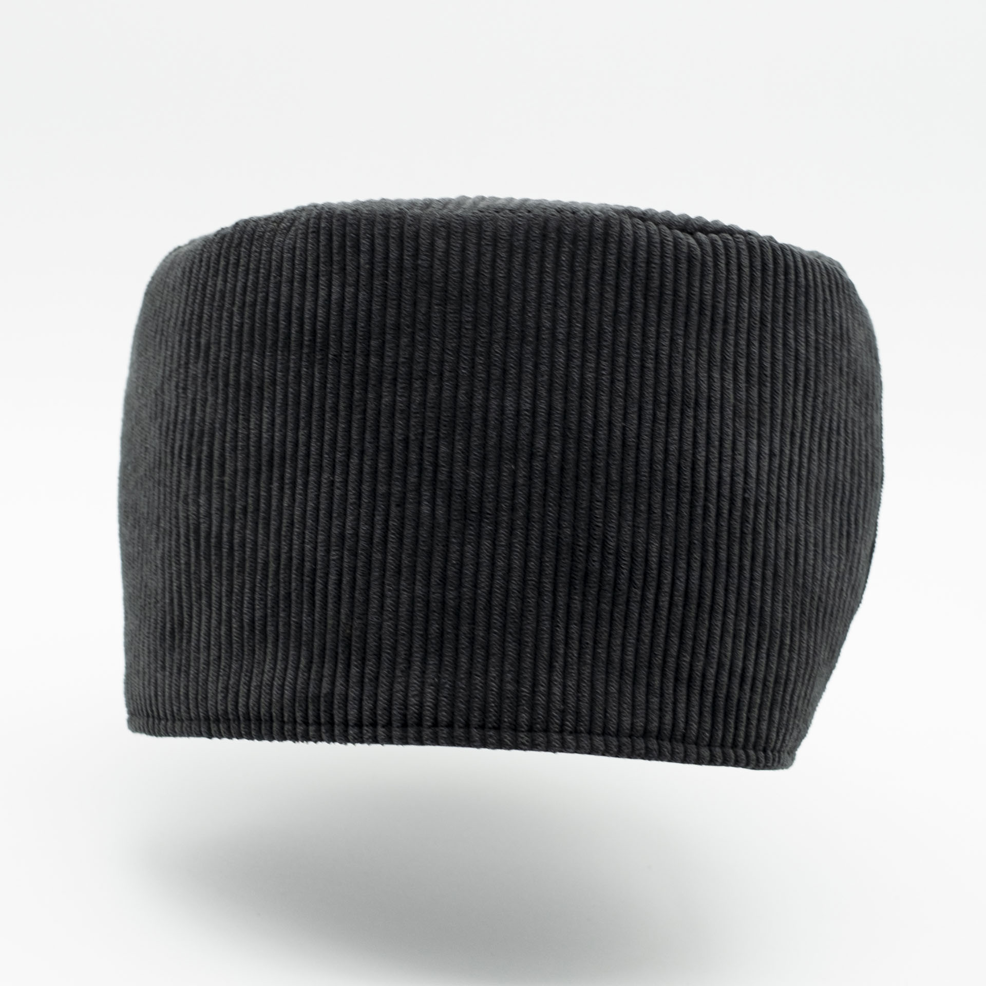 Couronne velours côtelé anthracite brodée Lion de Judah