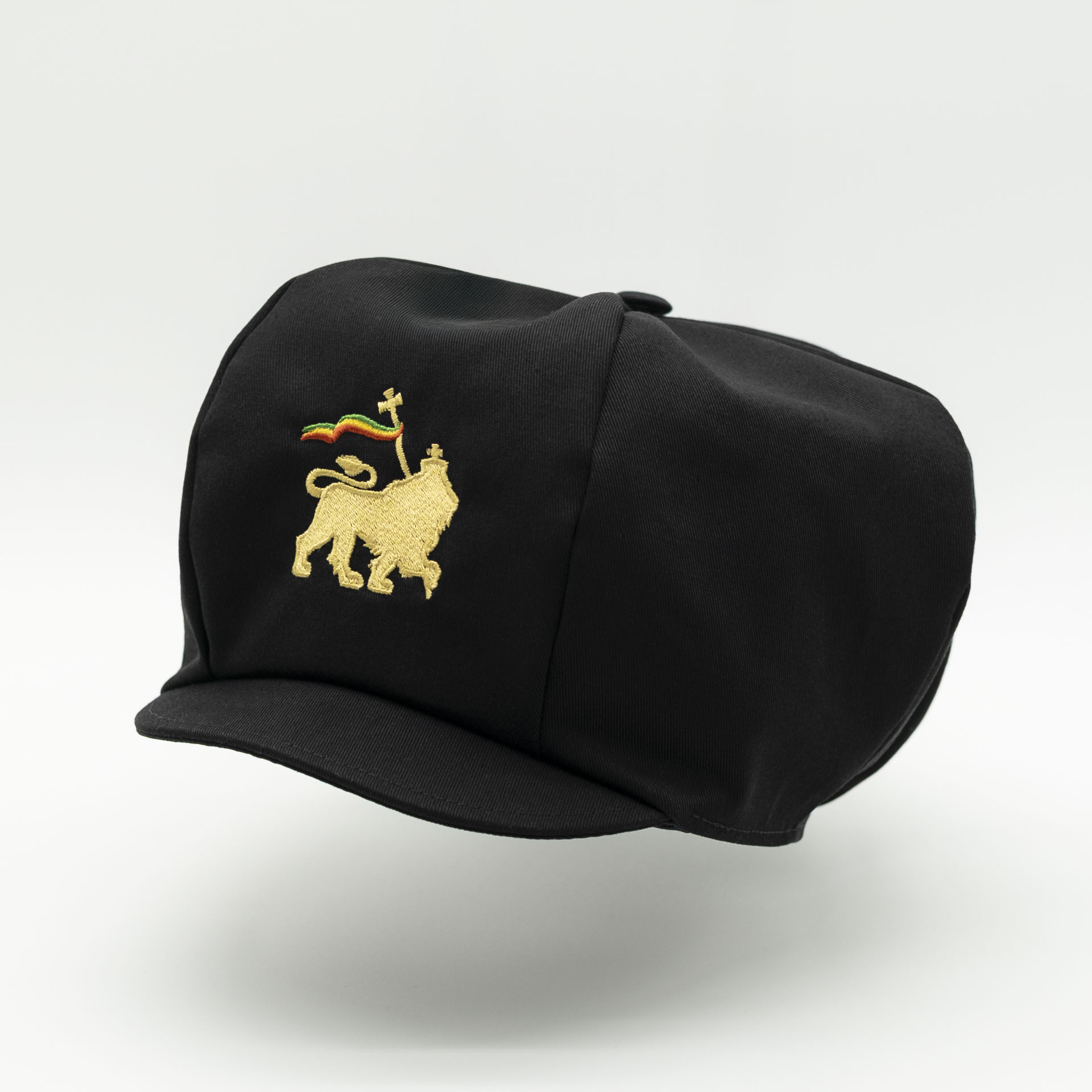 Black dreadlocks hat Lion of Judah embroidery