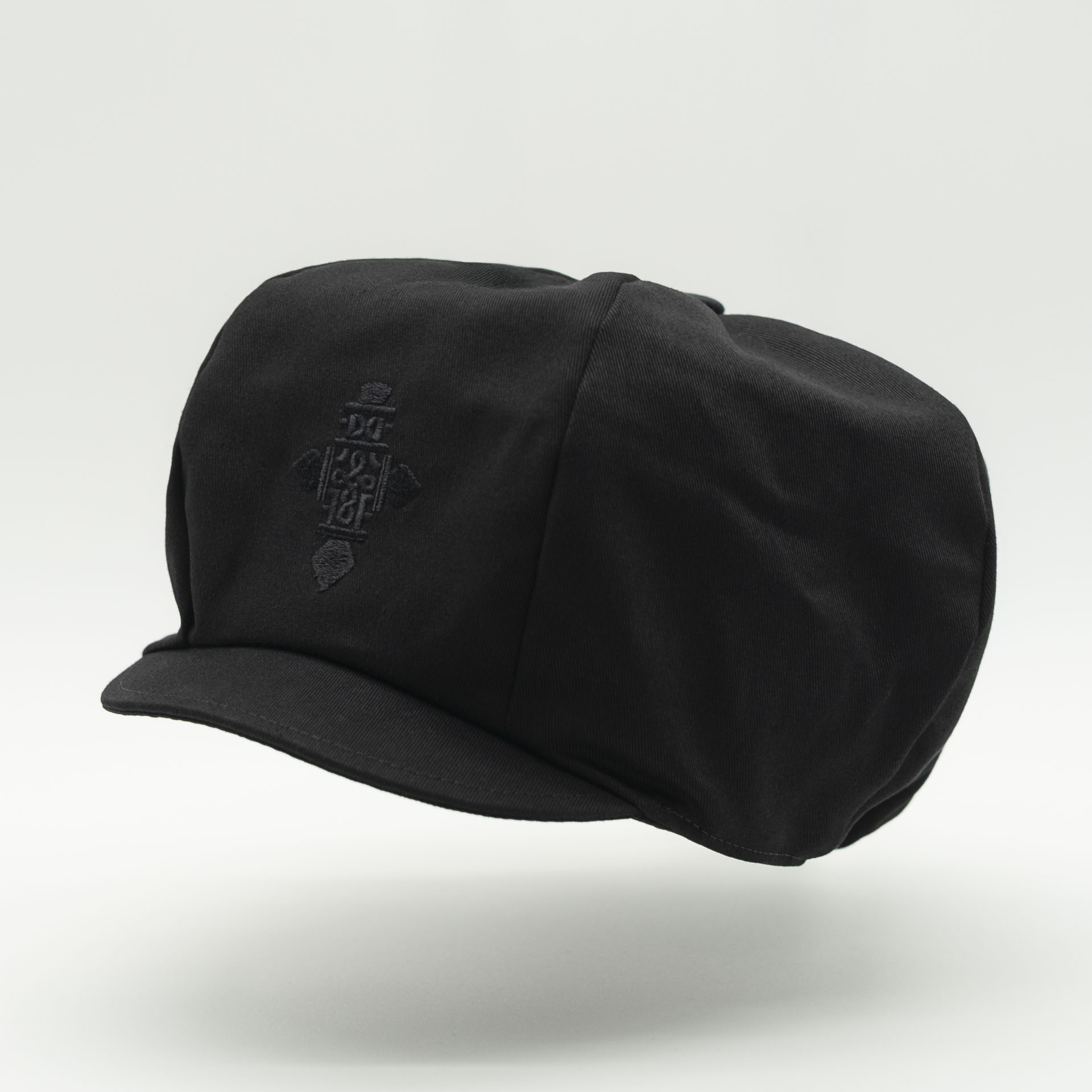 Chapeau rasta pour dreadlocks noir broderie croix Ethiopienne