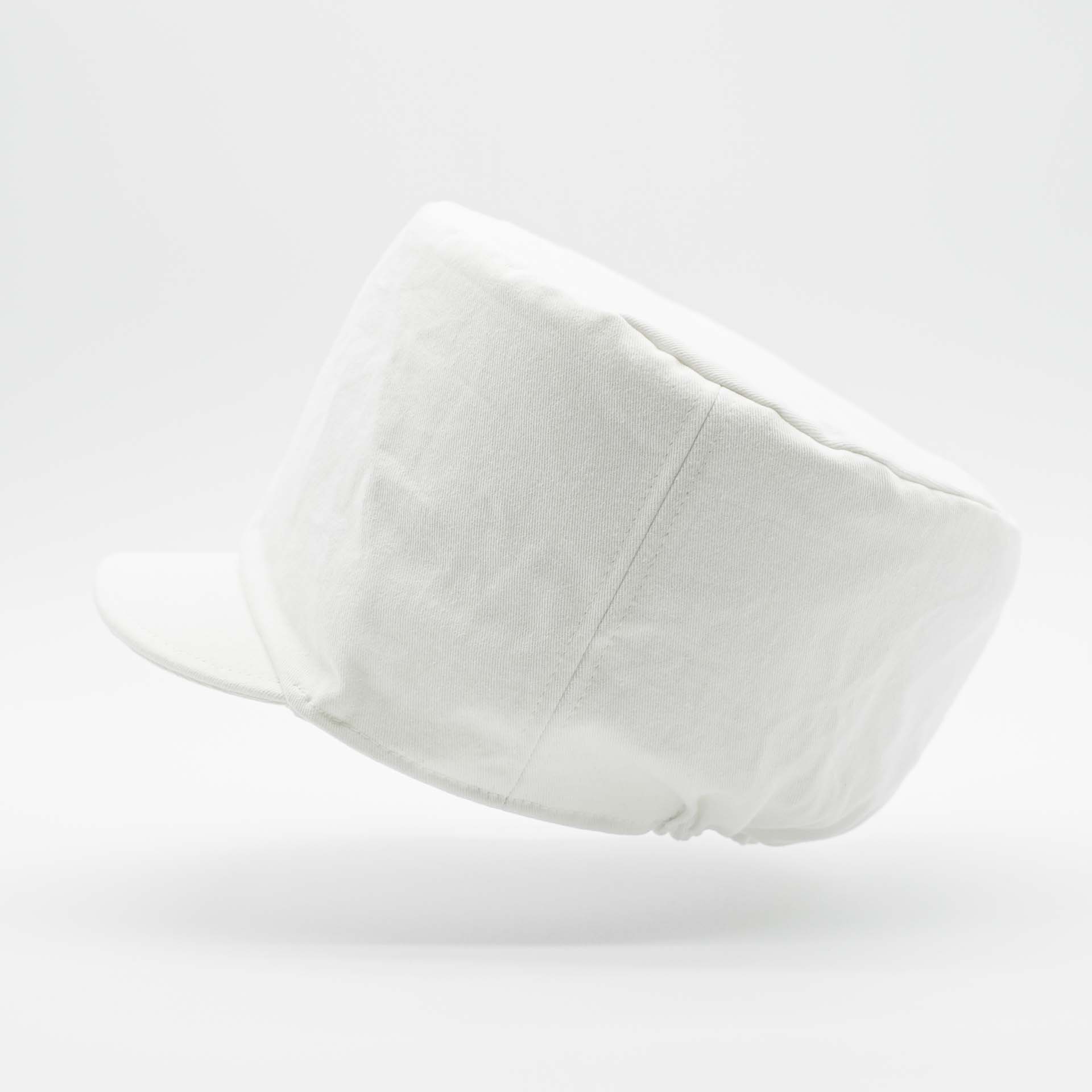 Chapeau Rasta pour dreadlocks en coton uni blanc et doublure blanche