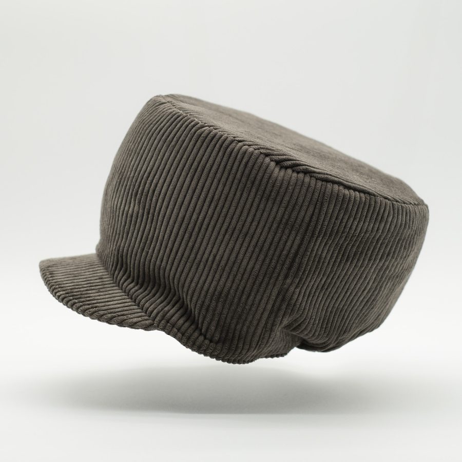 Brown vintage corduroy Rasta hat for dreadlocks