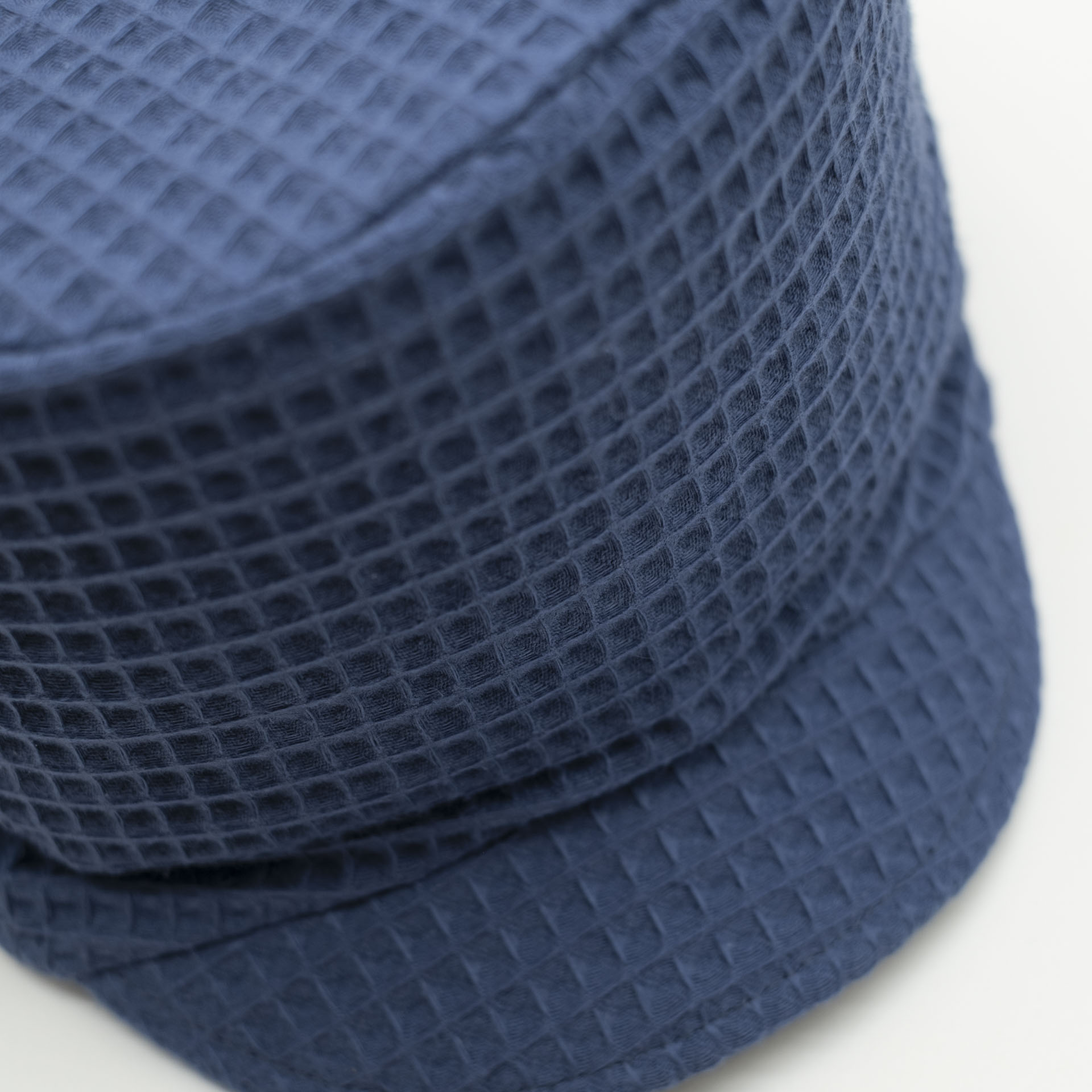 Rasta dreadlocks hat in blue waffle cotton for dreads