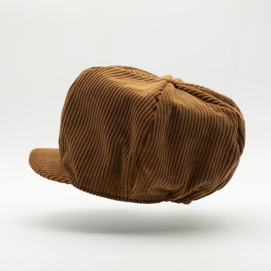 Vintage camel corduroy Rasta hat for dreadlock