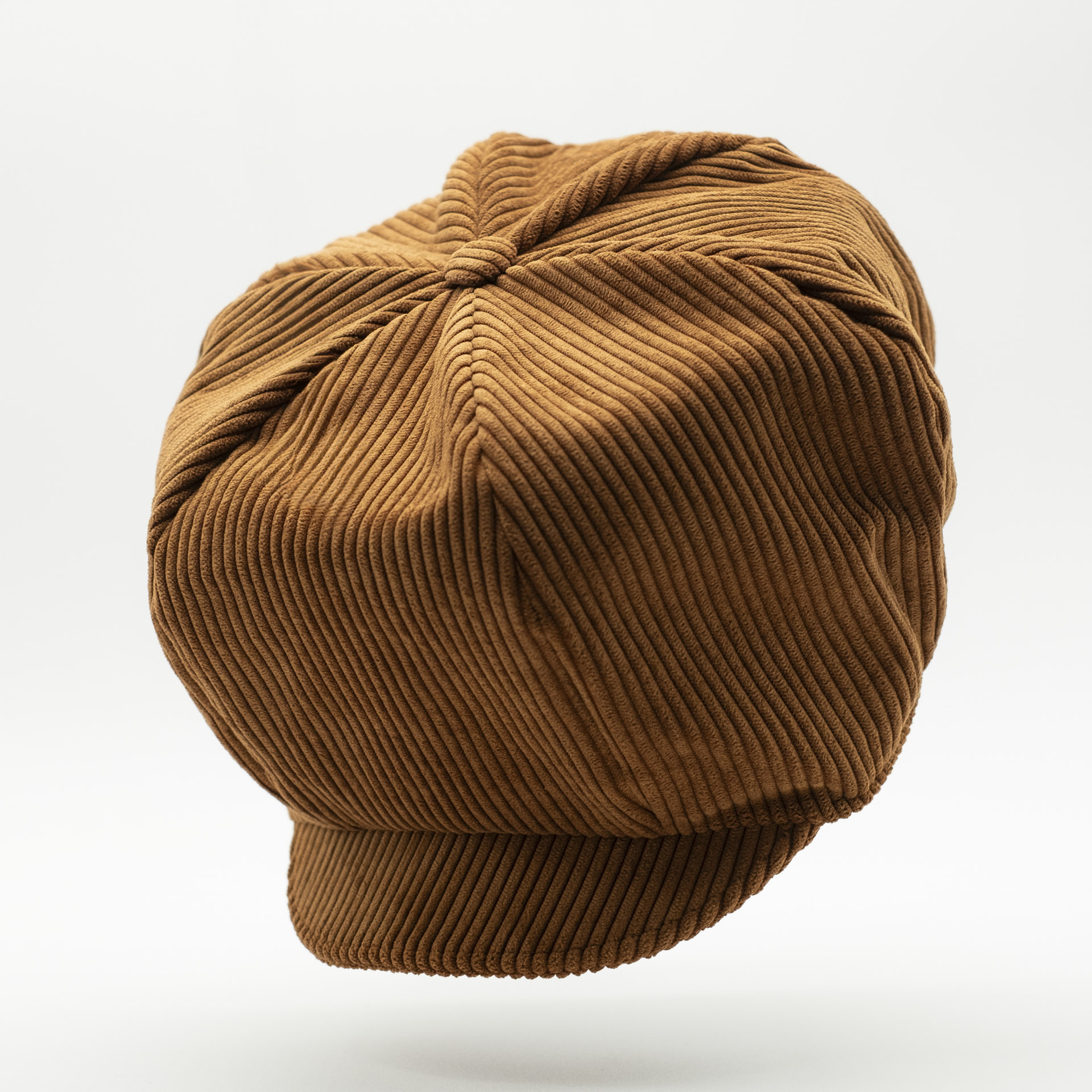 Vintage camel corduroy Rasta hat for dreadlock