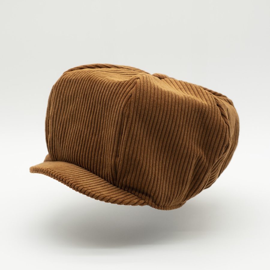 Vintage camel corduroy Rasta hat for dreadlock