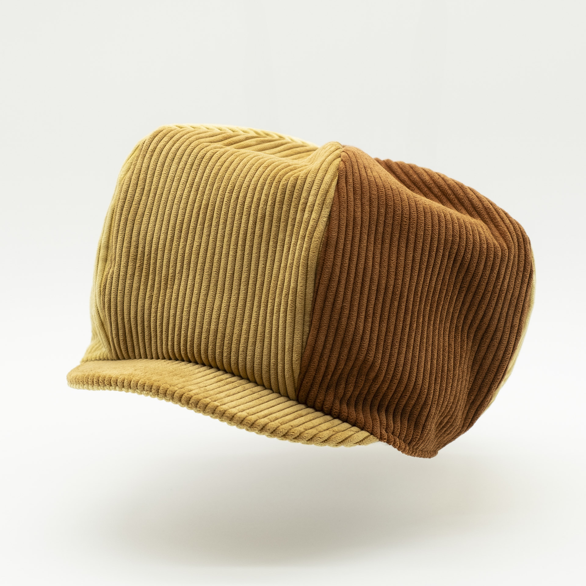 Casquette dreads velours vintage camel ocre jaune